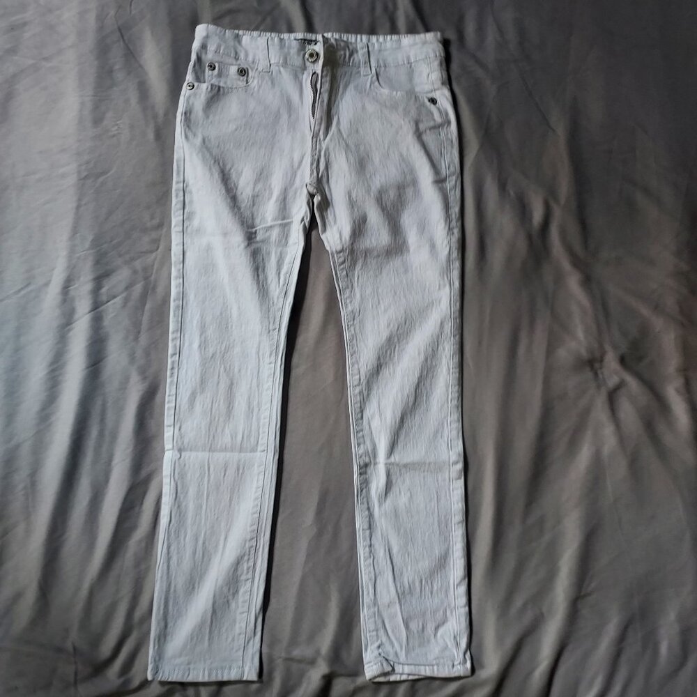 Chino Pants Men Khakis Skinny STRETCH SLIM FIT Flex Casual Cotton Jeans 34x32